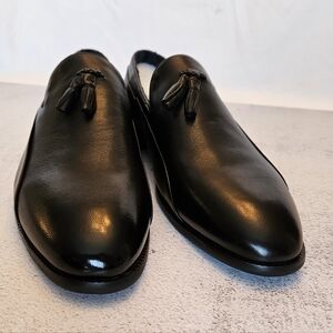 🍁NIB Size 8 Black Calf Leather Loafers with Tassel, Snover, Product of Canada🍁